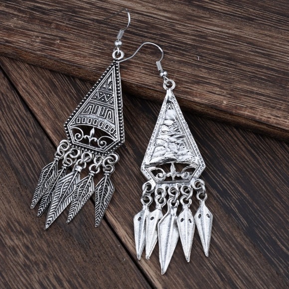 New Silver Bohemian Earrings - Picture 4 of 5